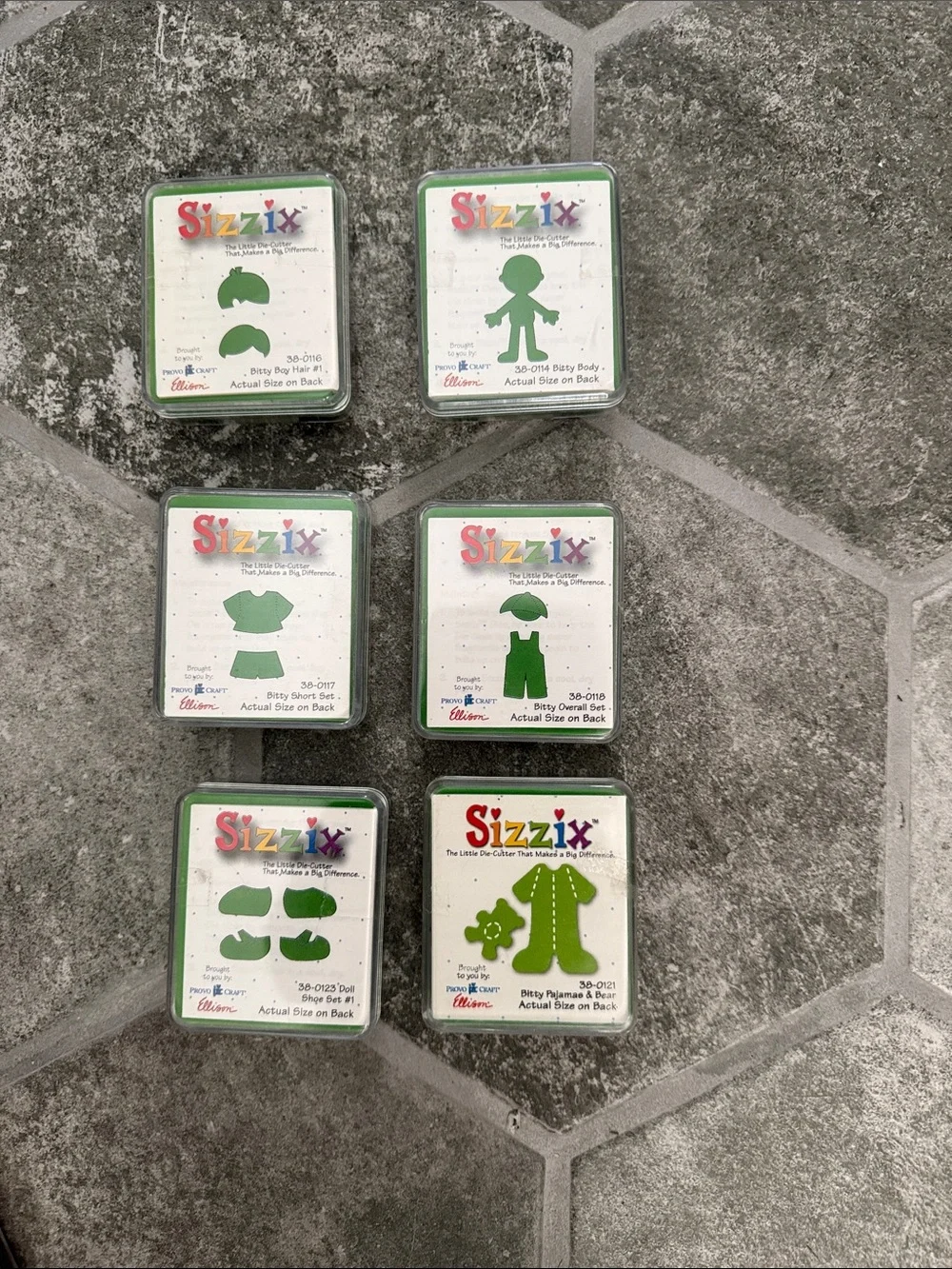 Giant Lot of 20 Sizzix Craft Die Cut Set Assortment - Large, Medium, Small